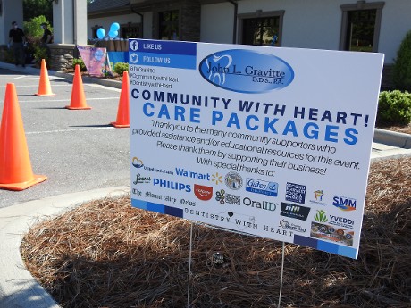 Community With Care, Care Packages Sign